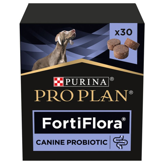 Purina Pro Plan FortiFlora Canine Probiotic – 30 Tablete Masticabile pentru Câini